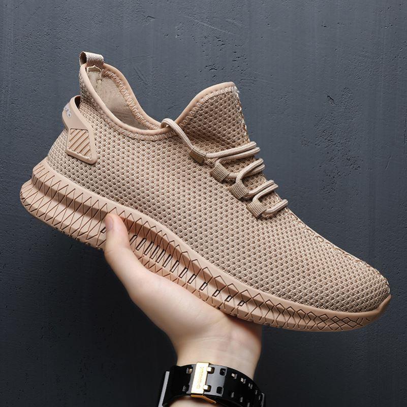 Flying woven casual shoes summer soft sole single shoe mesh - MRSLM