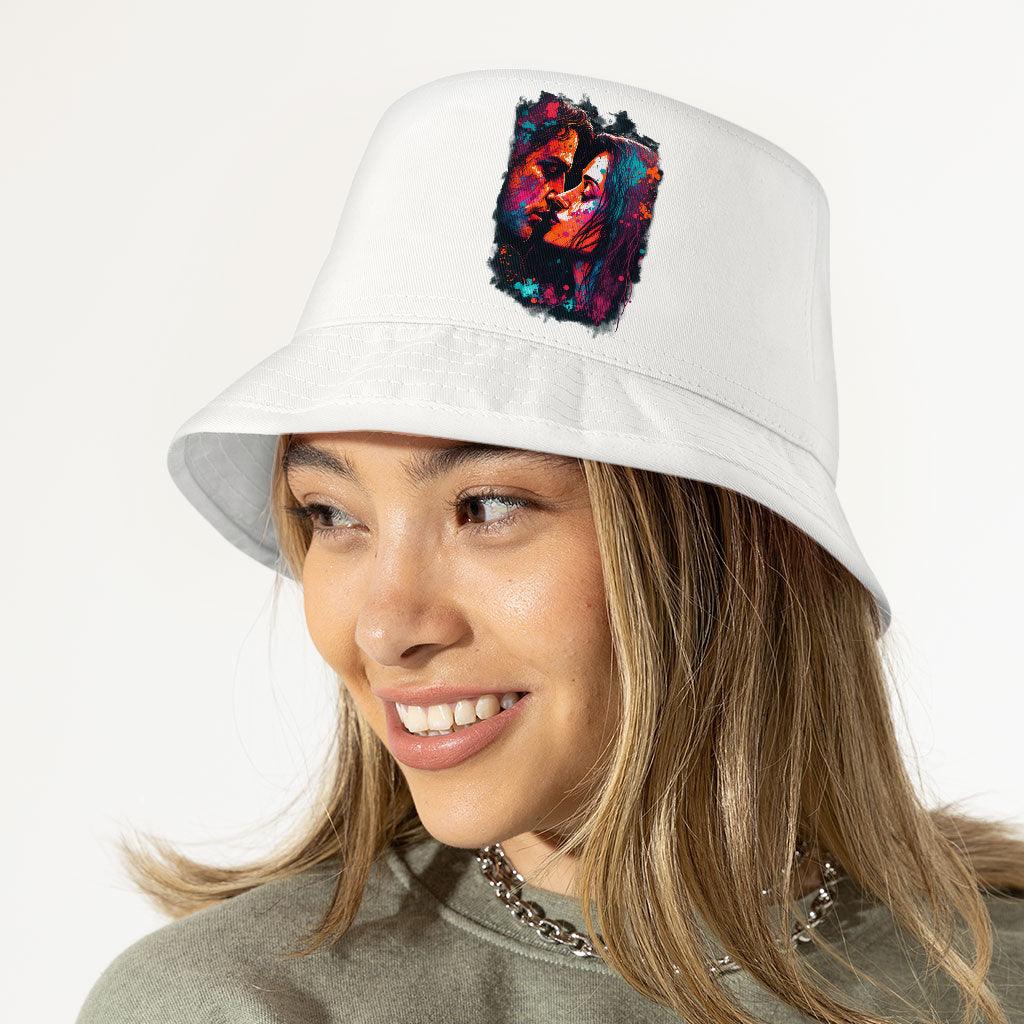 Paint Bucket Hat - Kiss Art Hat - Colorful Bucket Hat - MRSLM