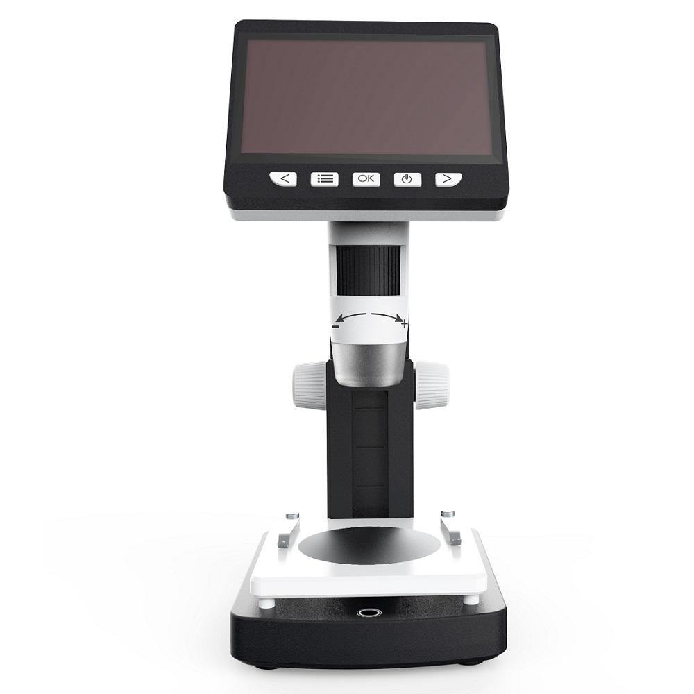 MUSTOOL G710 1000X 4.3 inches HD 1080P Portable Desktop LCD Digital Microscope 2048*1536 Resolution Object Stage Height Adjustable Support 10 Languages 8 Adjustable High Brightness LED - MRSLM