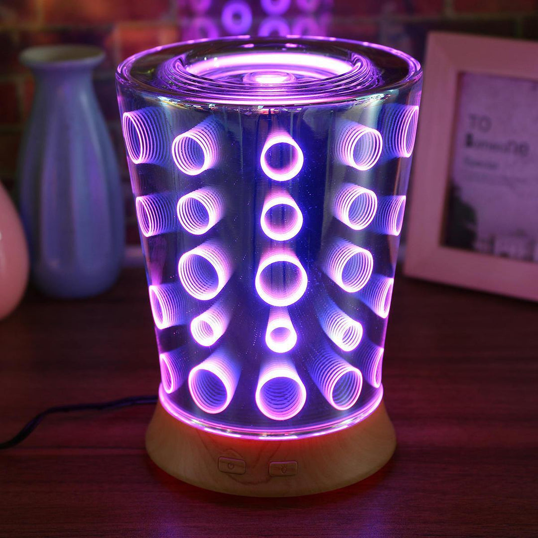 Essential Oil Aroma Diffuser Ultrasonic Humidifier Aromatherapy 3D Effect - MRSLM