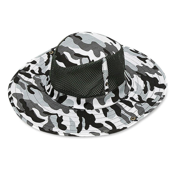 Outdoor Fishing Sun Resistant Hat Breathable Mesh Climbing Camouflage Cap Sunhat - MRSLM