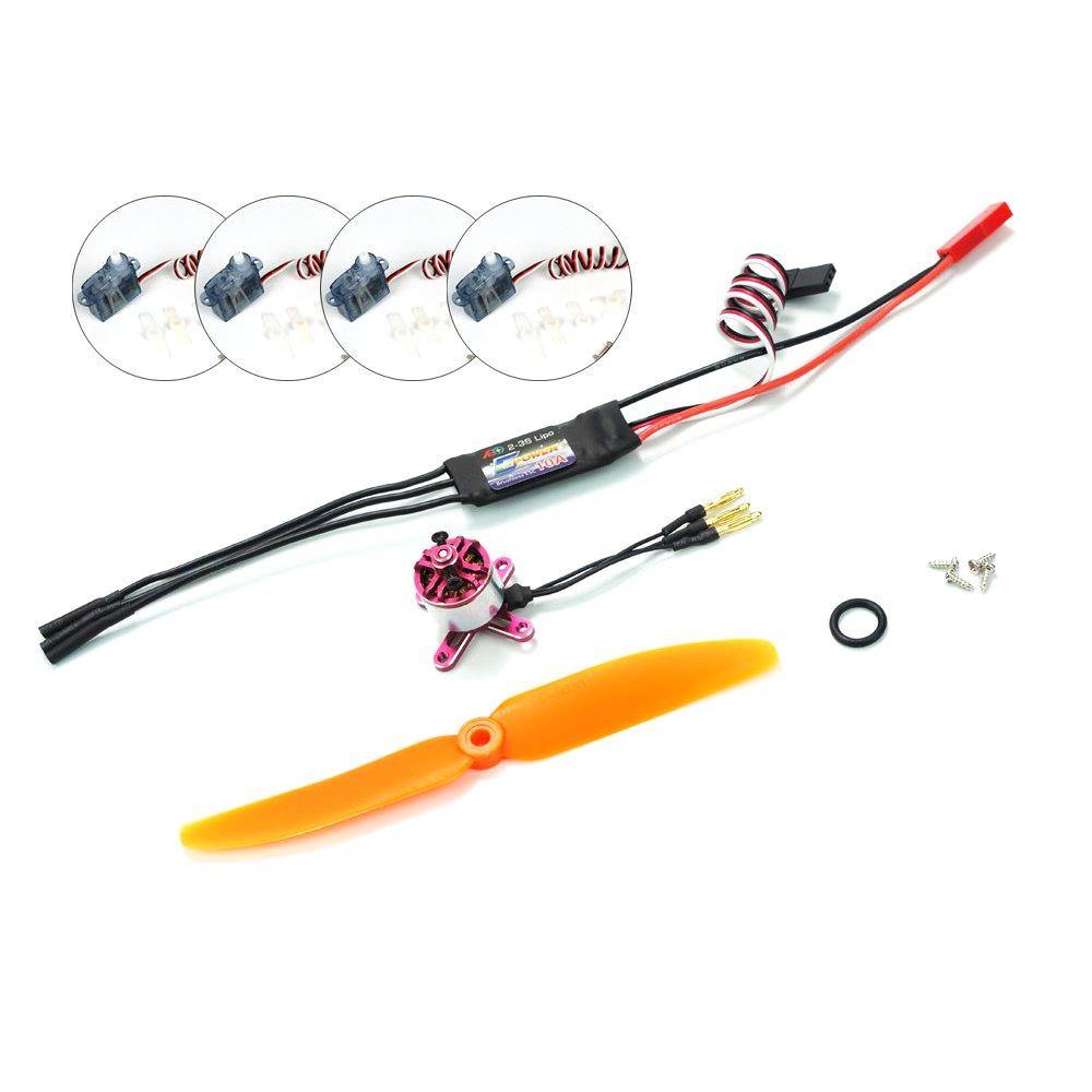 AEORC AFM1306 2S Mini Power System Combo Set MF1306 2700KV Brushless Motor With 10A ESC 5030 Propeller 2.5g Servo - MRSLM