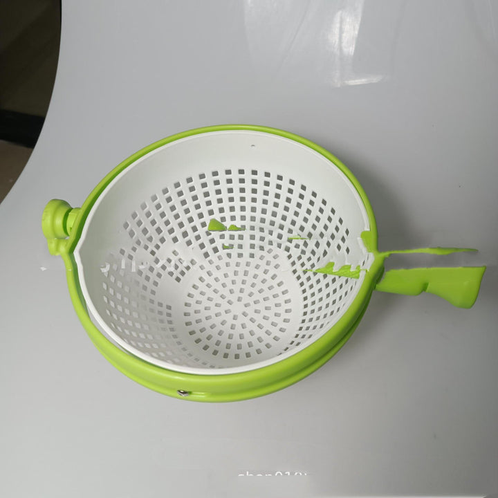 Kitchen Vegetable Washing Tools Rotary Drainer Vegetable Washing Filter Basket Washing Vegetable Basket - MRSLM