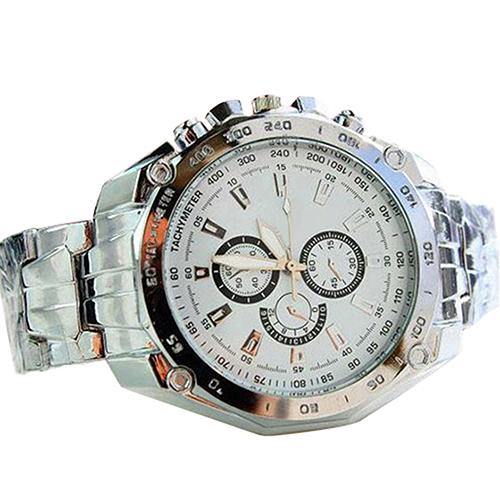 Fashion Men Stainless Steel Quartz Analog Sport Wrist Watch Father's Day Gift - MRSLM