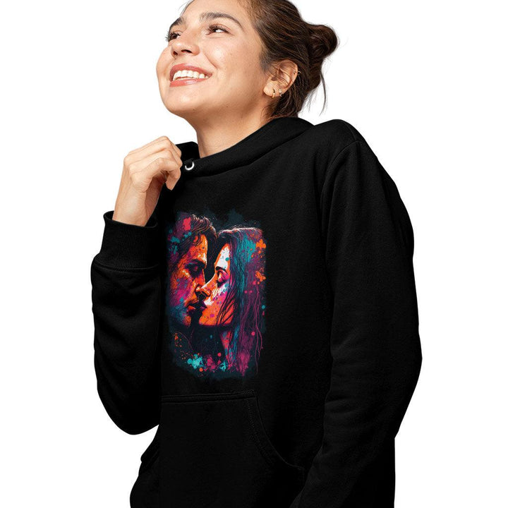 Paint Hooded Sweatshirt - Kiss Art Hoodie - Colorful Hoodie - MRSLM