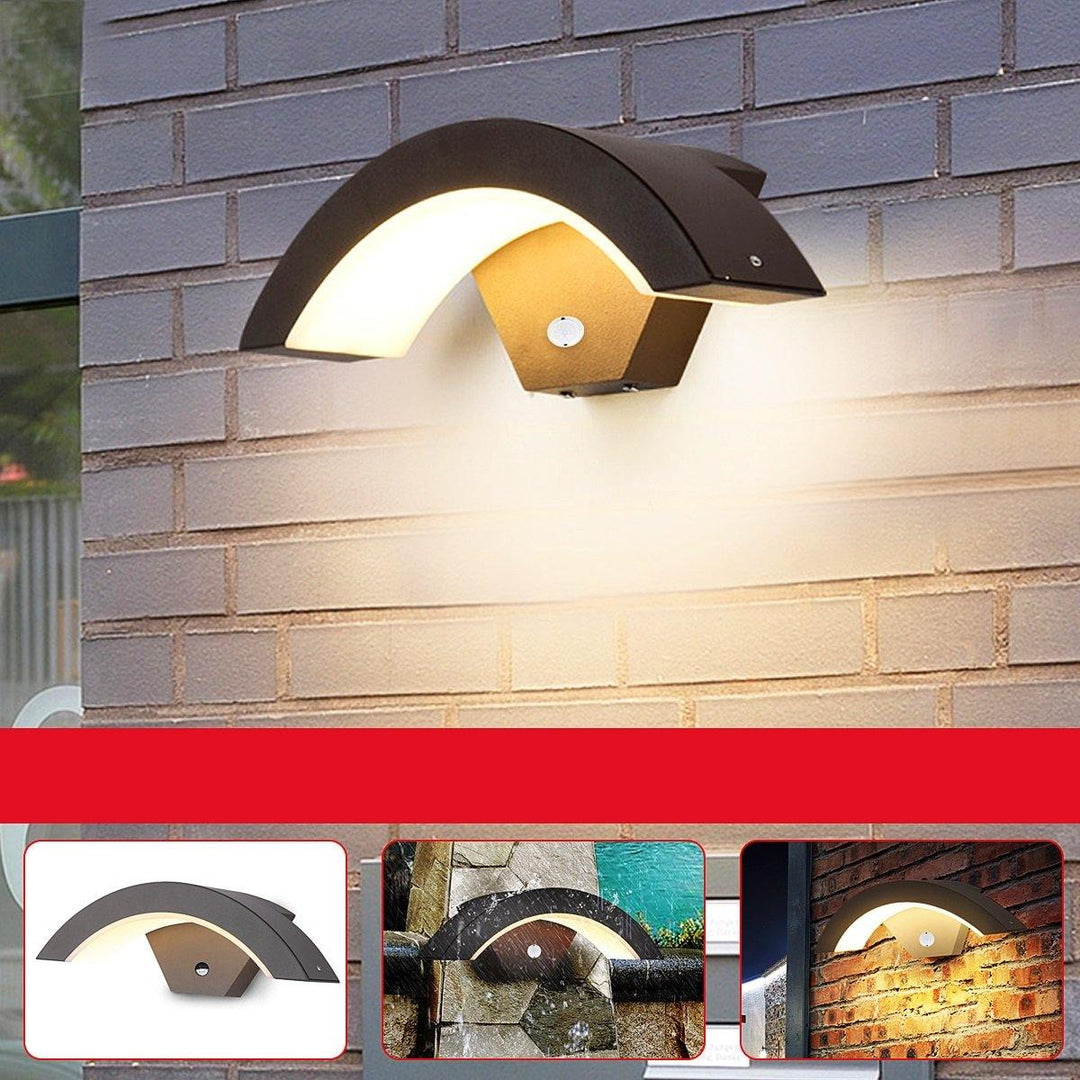 15W LED Outdoor Light Wall Lamp House Lighting with Motion Detector Anthracite - MRSLM