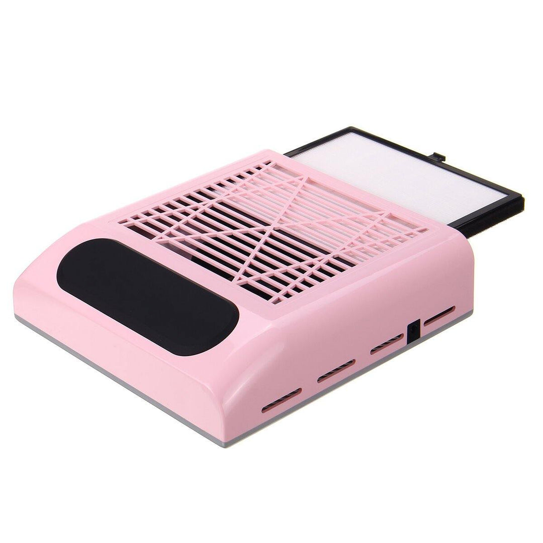 Black Skin White / Black Skin Pink Nail Vacuum Cleaner 80W With Filter Nail Dust Collector - MRSLM