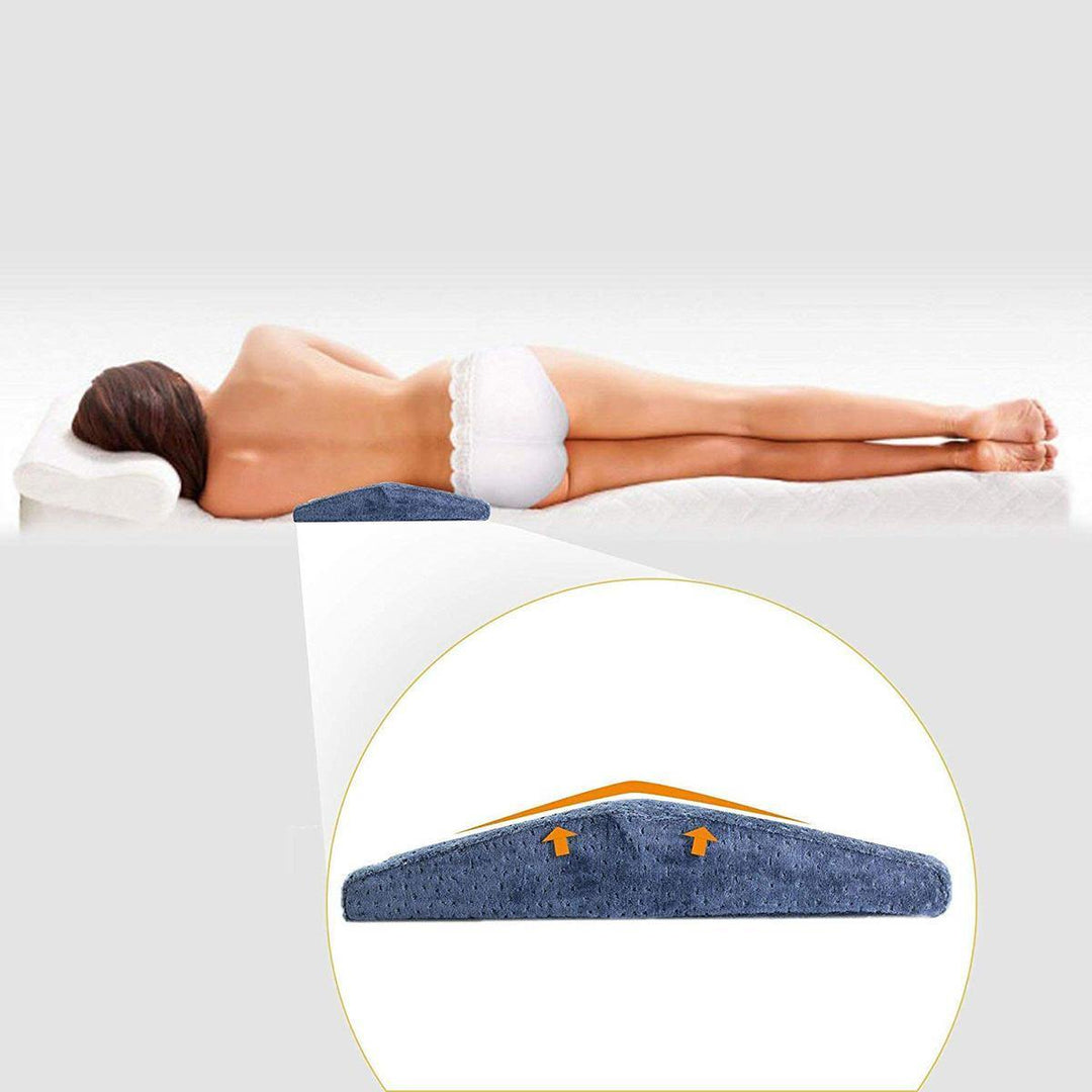 Lumbar Support Wedge Memory Pillow Bed Cushion Sleeping Leg Pad Pain Relief - MRSLM