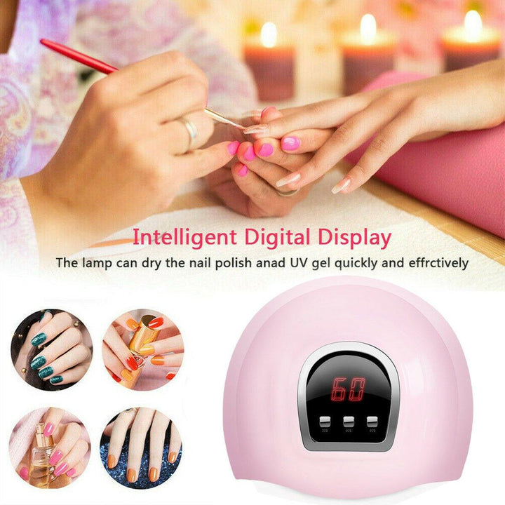 54W USB Nail Phototherapy Machine Induction Quick Dry Portable Nail Polish Glue Nail Lamp - MRSLM