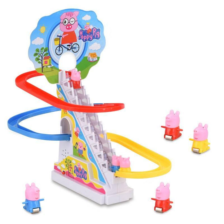 DIY Track Toys Electric Music Stairs Children's Toys (As picture USB) - MRSLM