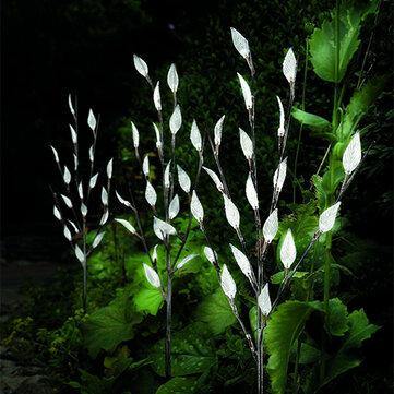 60LED Branch Leaf Tree Solar Power Lawn Light Groud Stake Outdoor Garden Waterproof Yard Lamp - MRSLM