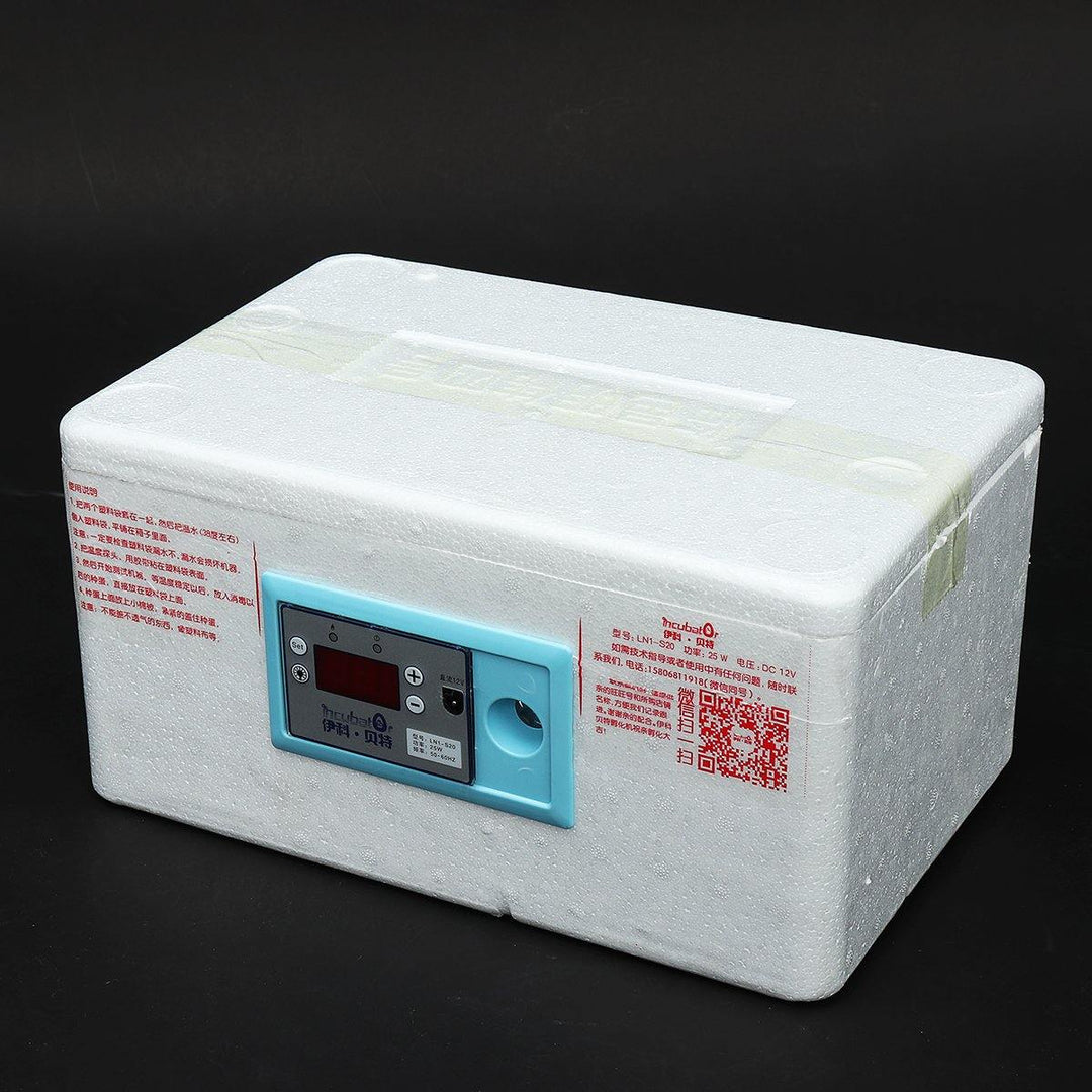 20 Egg Automatic Digital Incubator Chicken Poultry Hatcher Temperature Control - MRSLM