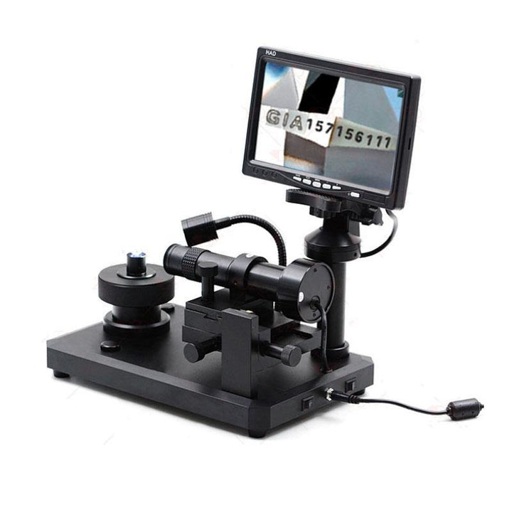 30X-110X Diamond Waistline Video Microscope Jewelry Detection Diamond Number Microscopio with 7 inch Screen - MRSLM