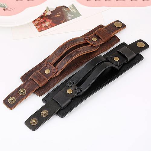 Men Women Punk Retro Wide Faux Leather Belt Bracelet Wristband Jewelry Gift - MRSLM