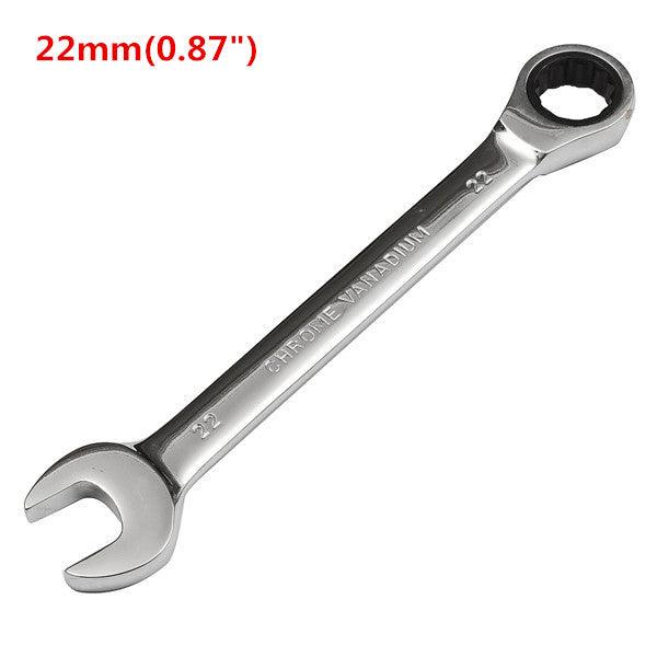 Raitool™ HT01 Chrome Vanadium Steel Metric Ratchet Spanner Gear Wrench Fixed Head 6-32mm - MRSLM