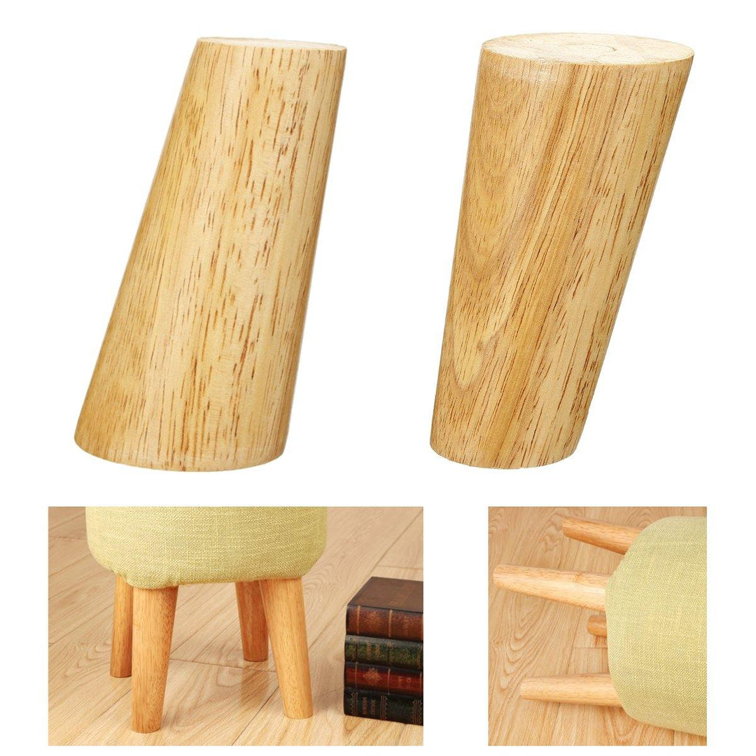 4Pcs/Set Solid Wooden Cone Angled Furniture Legs Kit Sofa Table Chair Stool Part Leg Support - MRSLM