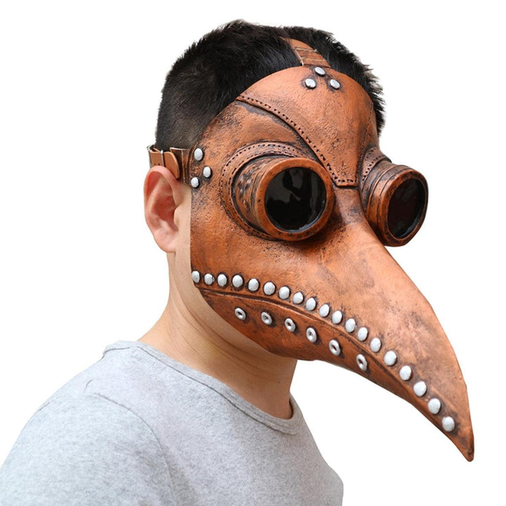 Halloween Cosplay Steampunk Plague Doctor Mask Bird Beak Props Retr Gothic Masks - MRSLM