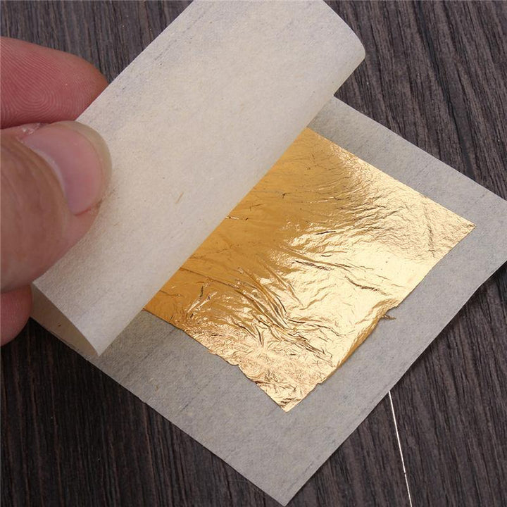 10Pcs Imitation Gold Foil Sheets for Arts Gilding Crafting Decoration DIY - MRSLM