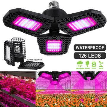 126 LED Grow Lights Panel Full Spectrum E27 LED Plant Growth Greenhouse Lamp - MRSLM