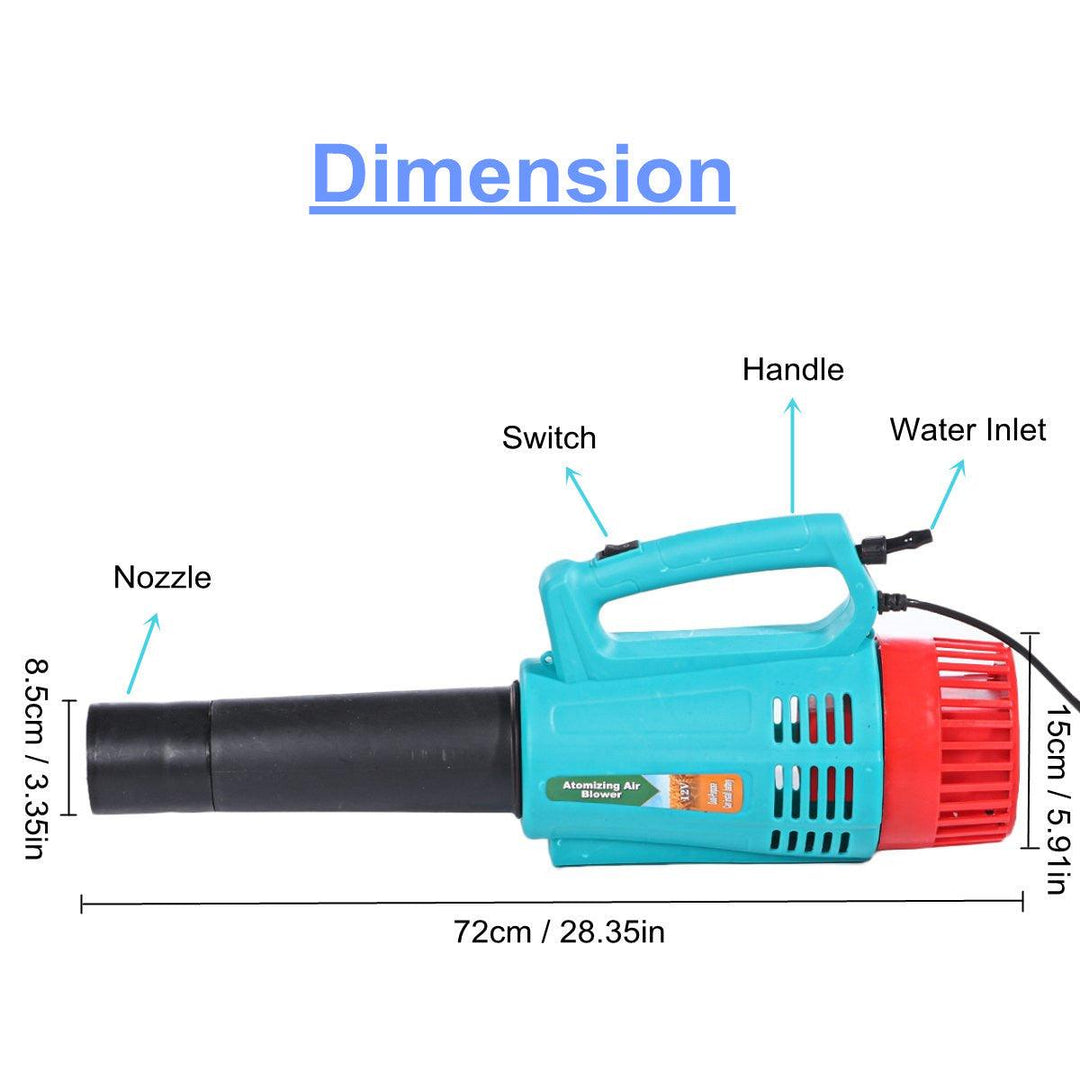 12V Portable Electric Mist Sprayer Atomizing Blower High Pressure Disinfection - MRSLM