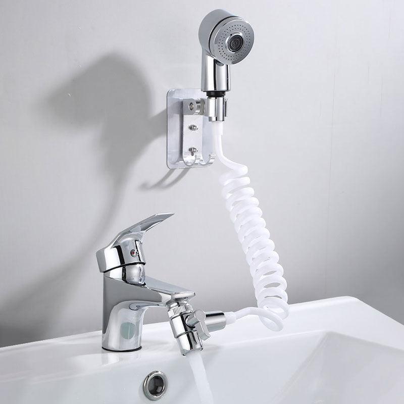 Bathroom Bathtub Wash Face Basin Water Tap External Shower Hand Held Spray Mixer Spout Faucet Tap Wall Mounted Kit Rinser Extension Set Hair Washing Pet Clean - MRSLM