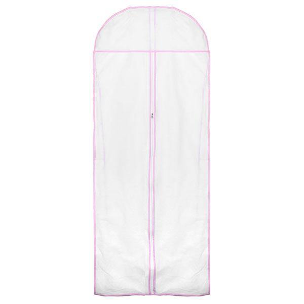 150CM Wedding Dress Storage Bag Bridal Gown Garment Cover Carrier Zip Clothes Storage Bag - MRSLM