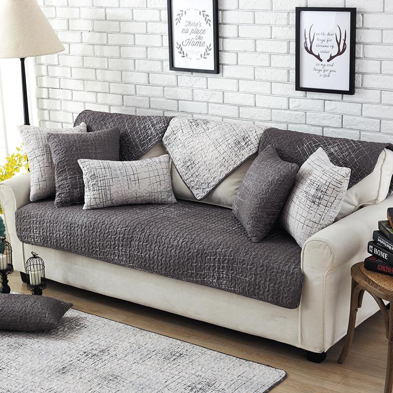 Modern Magical Sofa-cover Corner Fabric Double Towel Non-slip Sofa Cover Set Slip Cover Sofa Cover - MRSLM