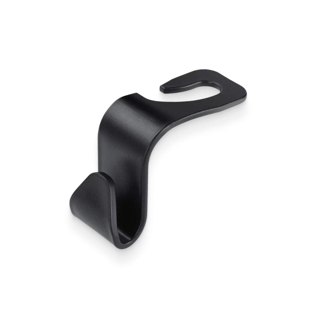 Black Plastic Car Headrest Bag Hooks - MRSLM