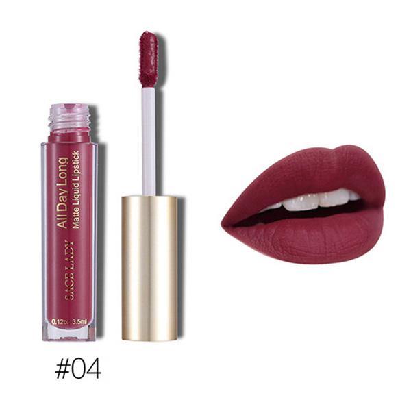 6 Colors Matte Velvet Lip Gloss Liquid Lipstick Non Sticky - MRSLM