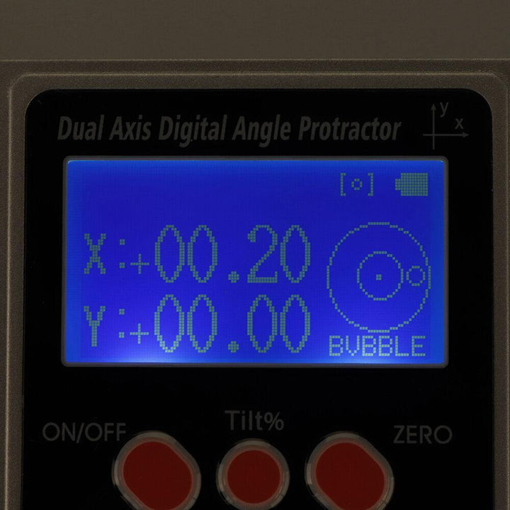 360° Single and Dual Axis Digital Protractor LCD Angle Finder Inclinometer Level Ruler w/ Magnetic - MRSLM