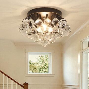 30CM Crystal Ceiling Light Lamp Pendant Lighting Chandelier Fixture Home Hallway Bedroom E14 - MRSLM