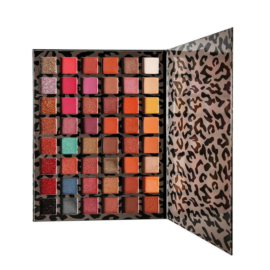 48 Color Eye Shadow Leopard Box Pearly Matte Multicolor Eyeshadow - MRSLM