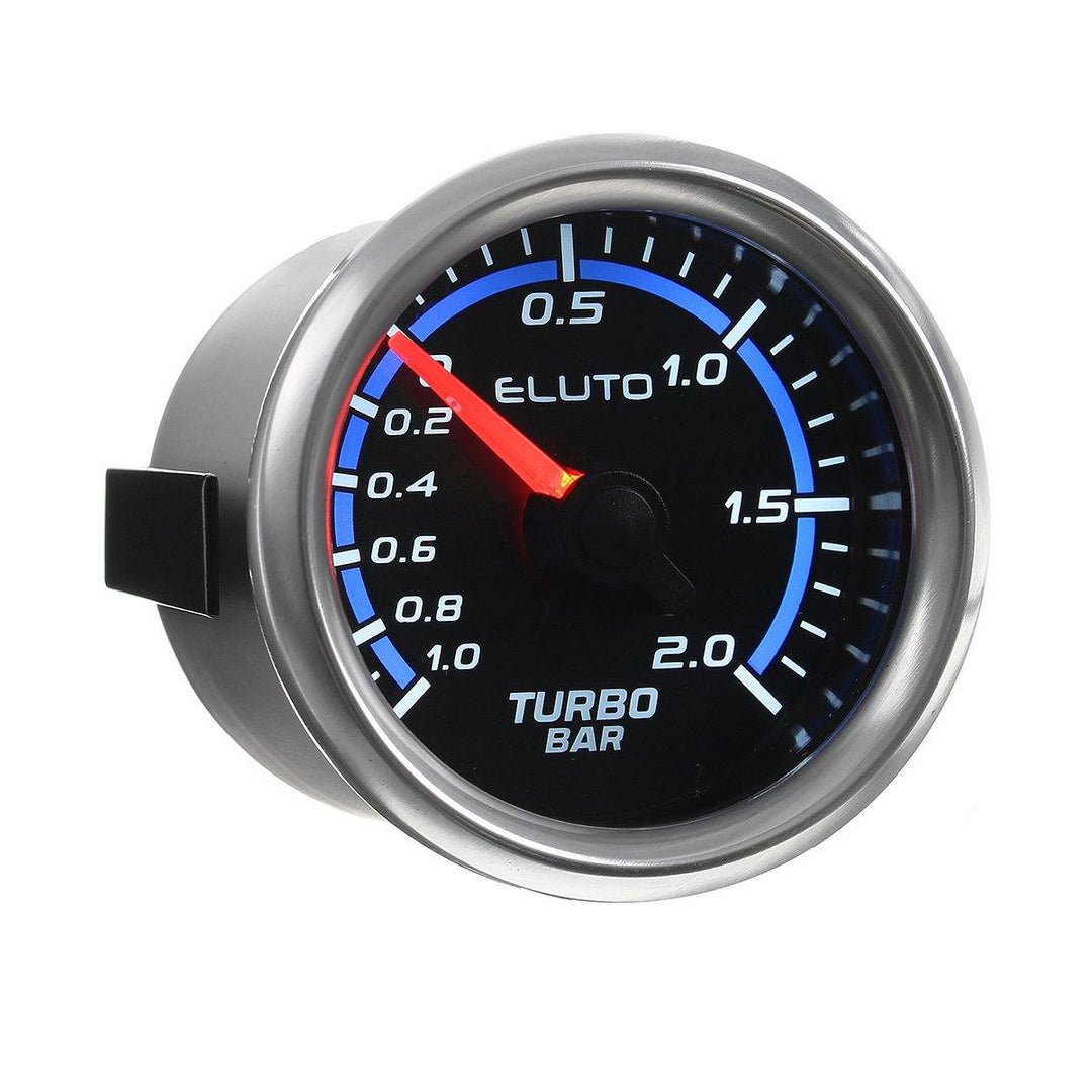 ELUTO F20976 2'' 52mm Car Turbo Boost Pressure Gauge Meter -1~2 Bar LED 12V Brushless Motor - MRSLM