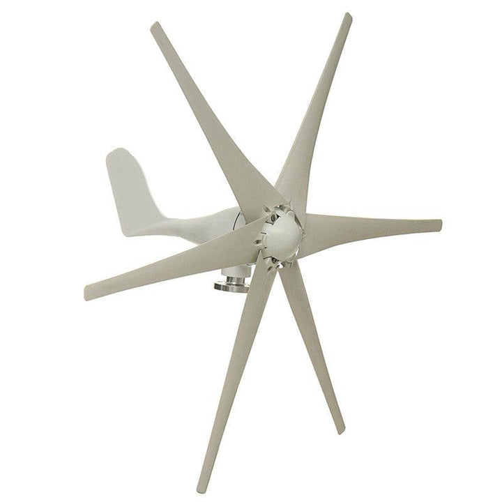 800W Peak 6 Blades 12V/24V/48V Horizontal Wind Turbine Generator Residential Home - MRSLM