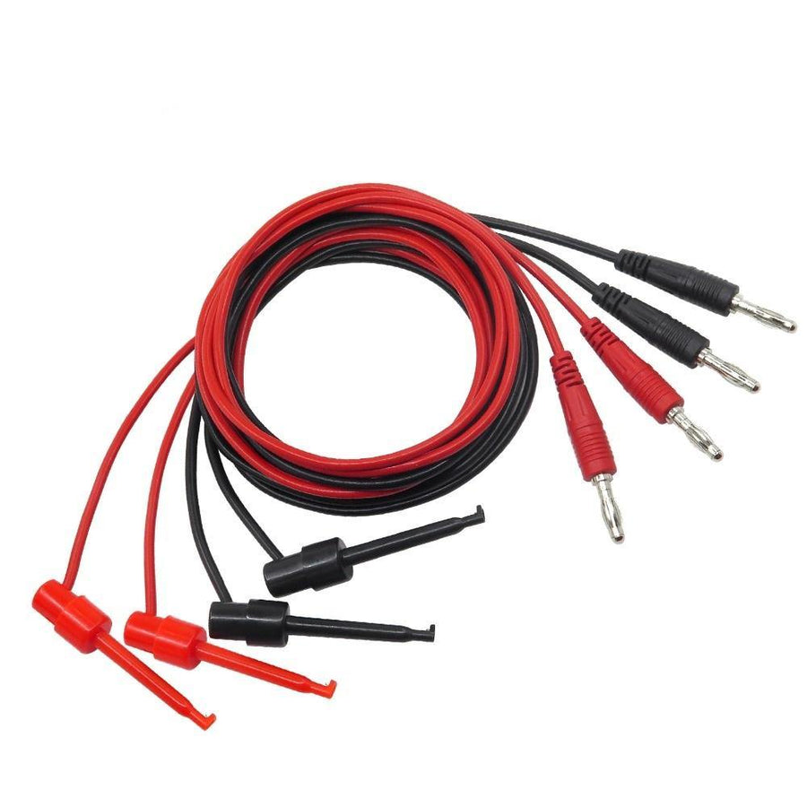Cleqee P1039 4mm Banana Plug to Test Hook Clip Test Lead Cable For Multimeter - MRSLM