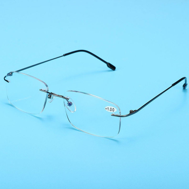 Half Metal Rim Multi Focus Progressive Reading Glasses - MRSLM