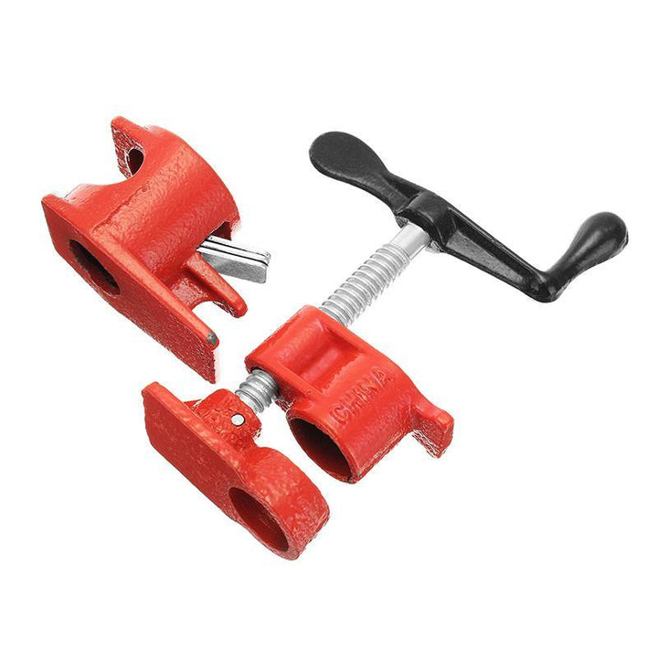 1/2inch Wood Gluing Pipe Clamp Set Heavy Duty Profesional Wood Working Cast Iron Carpenter's Clamp - MRSLM