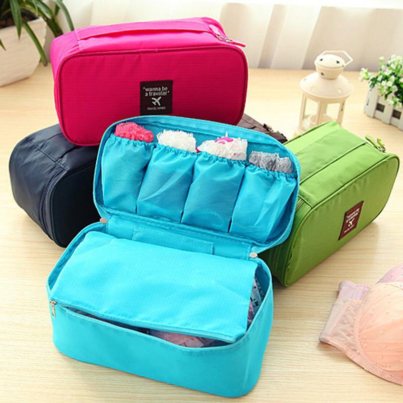 Travel Multi-function Underwear Storage Bag Bra Finishing Package Cosmetic Bag Wash Bag - MRSLM