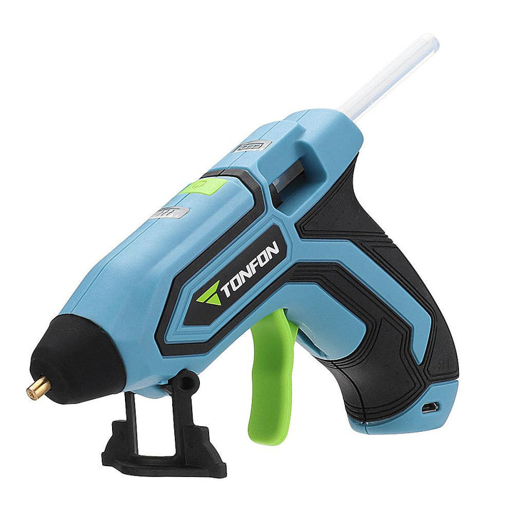 Tonfon 3.6V 2000mAh Cordless Hot Glue Guns Kits USB Rechargable Melt Glue Kits with 10 Glue Sticks - MRSLM