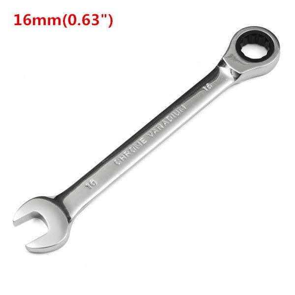 Raitool™ HT01 Chrome Vanadium Steel Metric Ratchet Spanner Gear Wrench Fixed Head 6-32mm - MRSLM