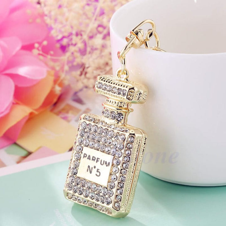 Fragrance Bottle Shaped Keychain