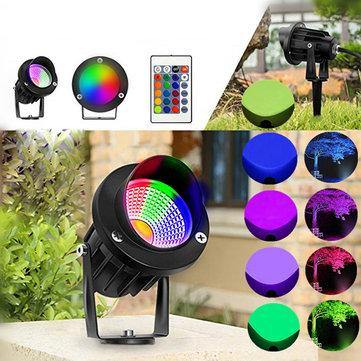 10W RGB LED Flood Light Outdoor Garden Landscape Wall Yard Path Lawn Lamp - MRSLM