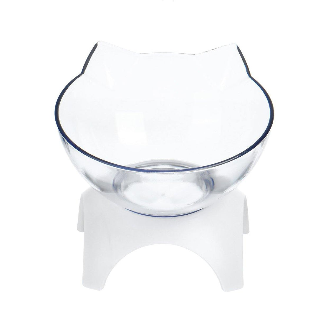 Cat Pet Bowl Elevated 15° Tilt Food Bowls Tilt Mouth Cervical Spine Protection Bowl - MRSLM