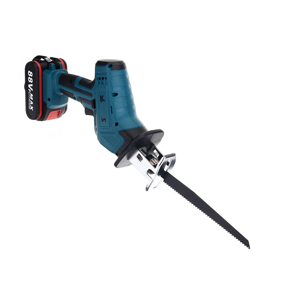 Cordless Reciprocating Saw With 4 Blades Rechargeable Electric Saw for Sawing Branches Metal PVC Wood - MRSLM