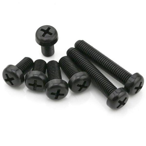 Suleve™ M3NP1 50Pcs M3 Nylon Screw Bolt Black Round Phillips Screw Nut Nylon PCB Standoff Assortment 5-25mm - MRSLM