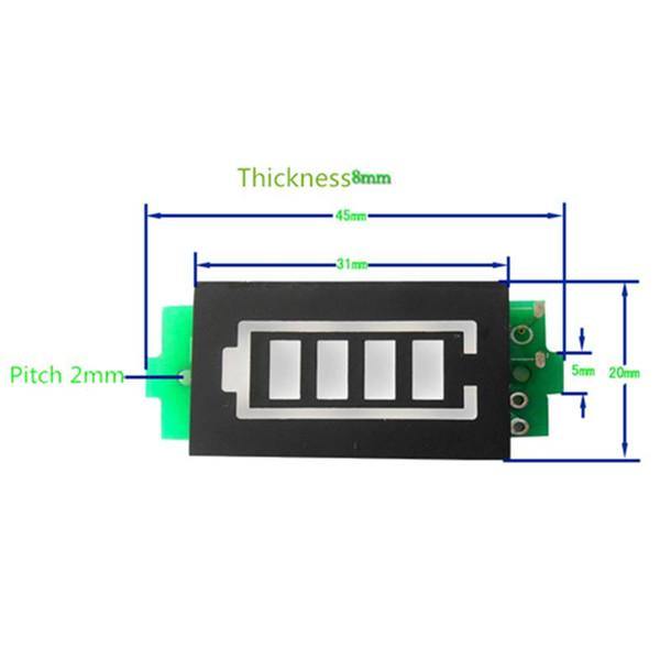 5X 11.1V 3S Li-po Battery Indicator Display Board Power Storage Monitor - MRSLM