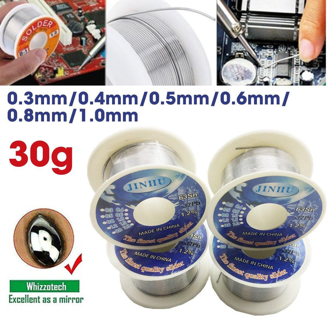 30g 63/37 Tin Lead Line Welding Soldering Wire Reel 0.3/0.4/0.5/0.6/0.8/1.0mm Solder Core Wire - MRSLM