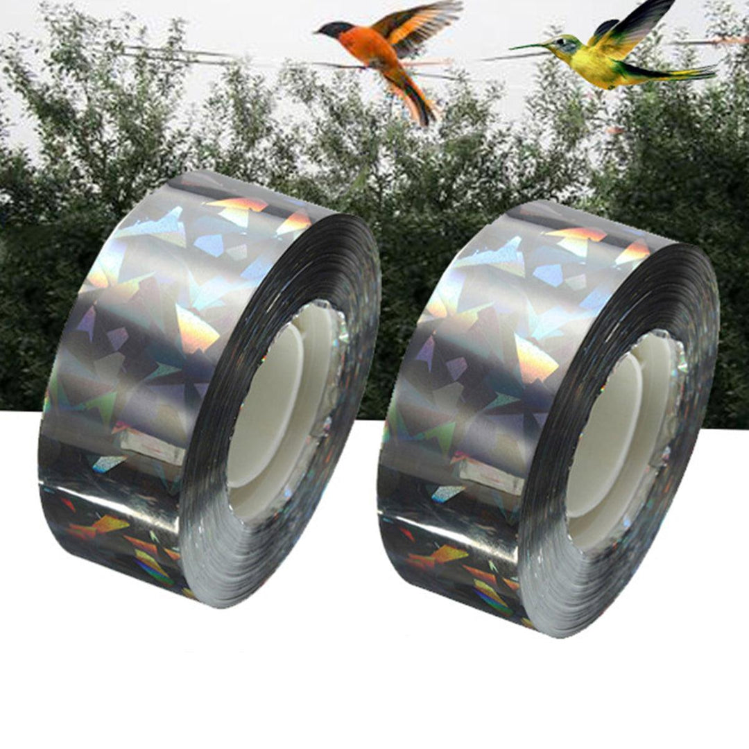 90M Bird Deterrent Tape Audible Visual Flash Pigeon Scare Ribbon Decorative Tape - MRSLM