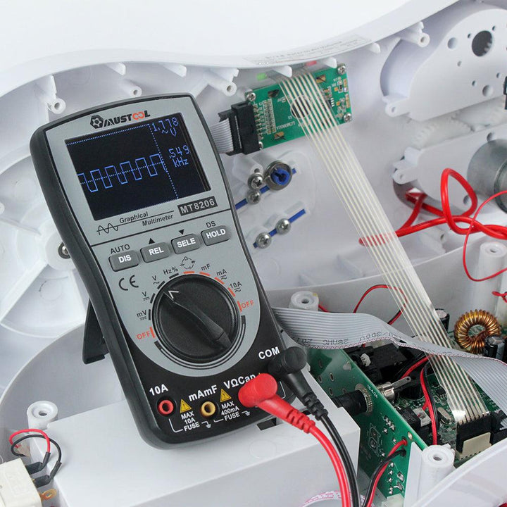 MUSTOOL MT8206 2 in 1 Intelligent Digital Oscilloscope Multimeter with Analog Bar Graph - MRSLM