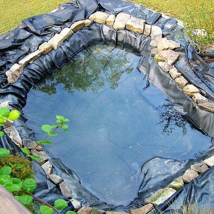 8-32ft Sizes Fish Pond Liner Gardens Pools PVC Membrane Reinforced Landscaping Cover - MRSLM